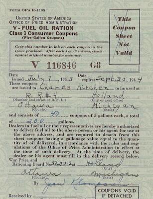 card, fuel ration 