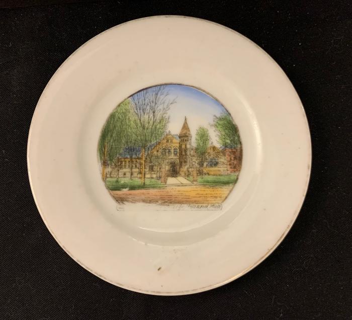 Plate, 'Chapel, Hope College'