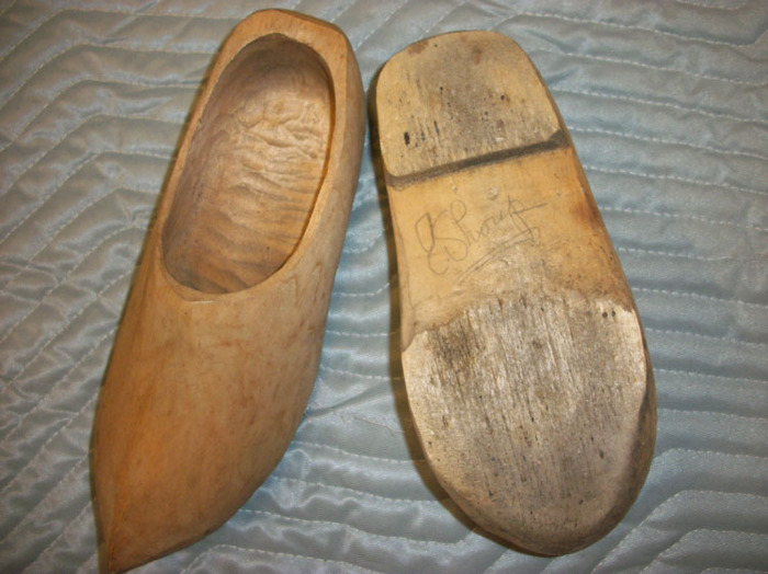 shoe, wooden