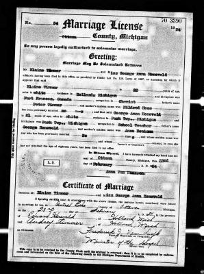 license, marriage