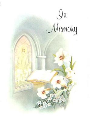 card, memorial