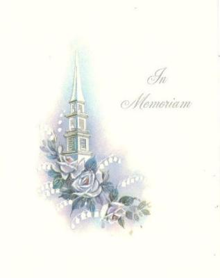 card, memorial   