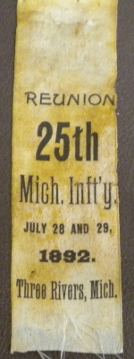 Commemorative Ribbon, 'Reunion of 25th Infantry'
