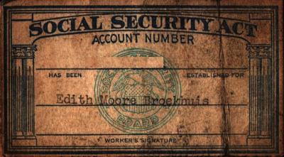 card, social security