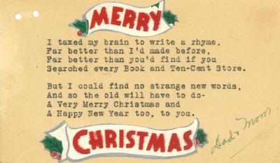card, Christmas 