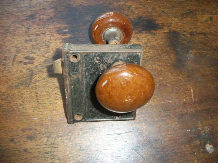 door knob and lock  combination
