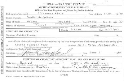 burial transit permit